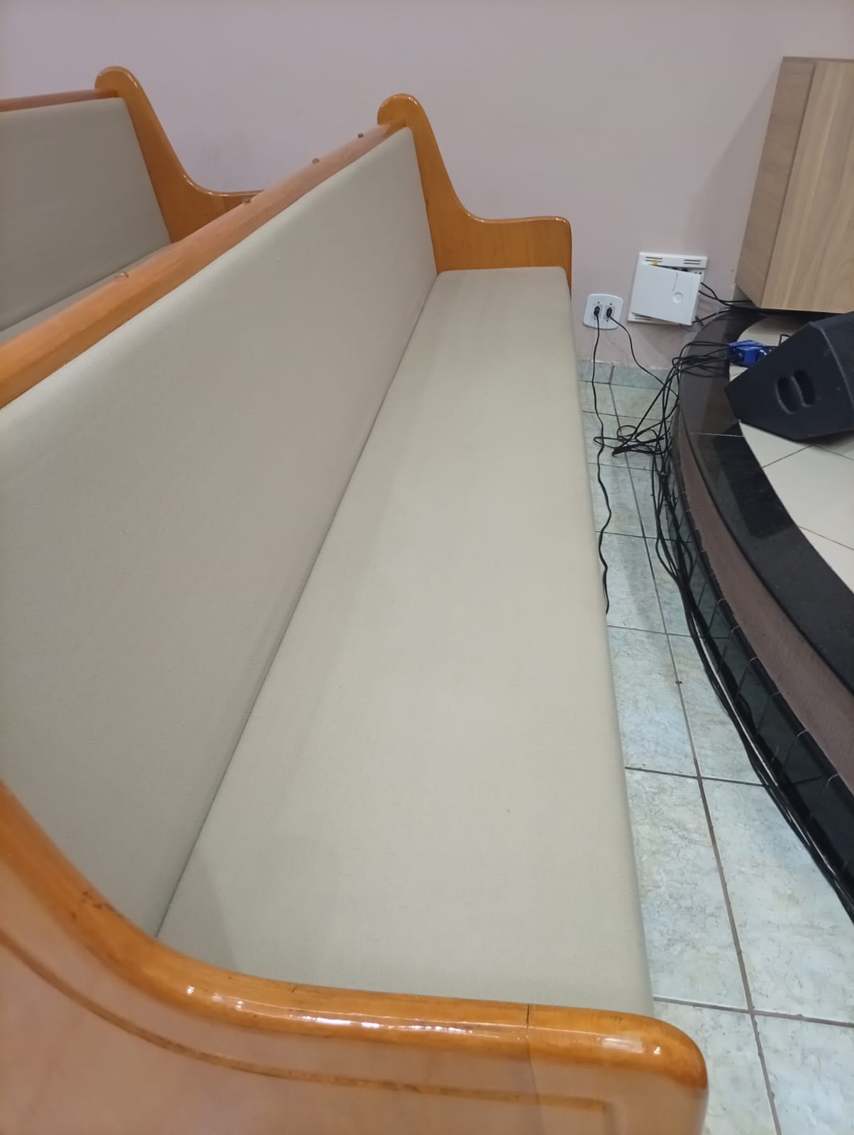 Estofado limpo após a higienização